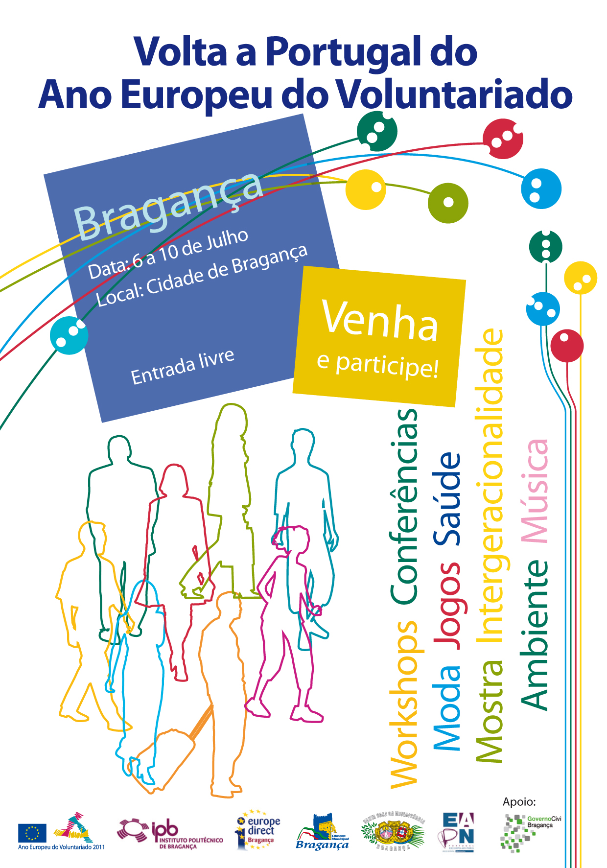 Volta a Portugal do Ano Europeu do Voluntariado – Bragança 6 a 10 de Julho