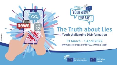 A verdade sobre as mentiras: jovens europeus contra a desinformação no evento «A tua Europa, a tua voz!»