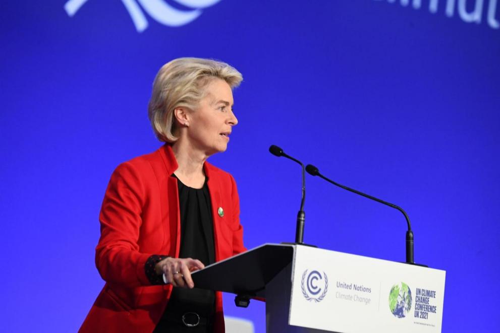 UE na COP26: presidente von der Leyen na Cimeira de Líderes Mundiais