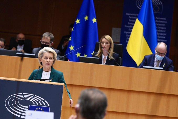Declaração da presidente Ursula von der Leyen na sessão plenária extraordinária do Parlamento Europeu sobre a agressão russa contra a Ucrânia